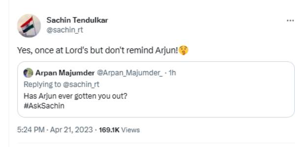 Chepauk is my favourite Stadium says Indian Cricket Legend Sachin Tendulkar in twitter 