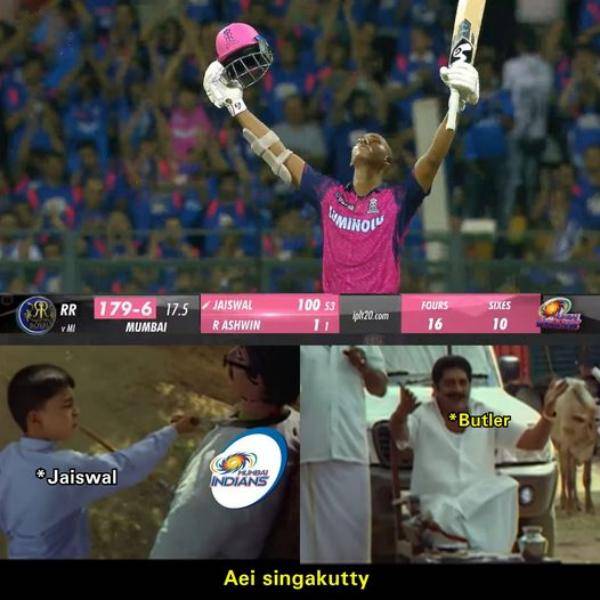 IPL 2023: Fans created Stunning Memes After Mumbai beat Rajasthan by 6 Wickets 
