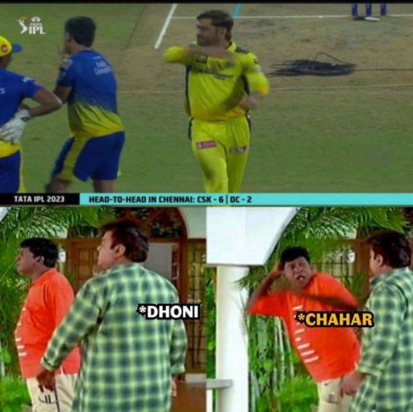 Fantastic memes from Social Media, after Chennai beat Delhi by 27 Runs at Chepauk in IPL 2023 