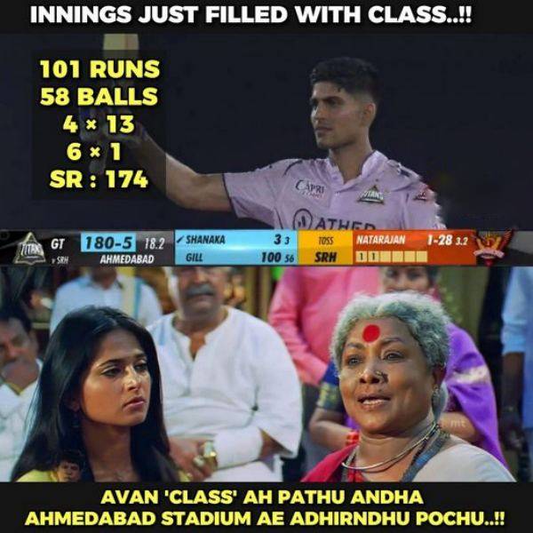 Fantastic memes from Social Media after, Gujarat won by 34 Runs against SRH in IPL 2023 