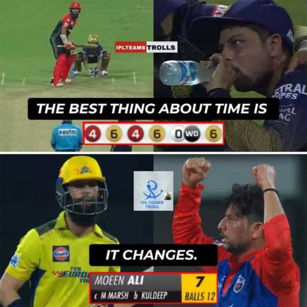After MS Dhoni Sixes, Fans created Stunning Memes from Chennai batting against Delhi at Chepauk 
