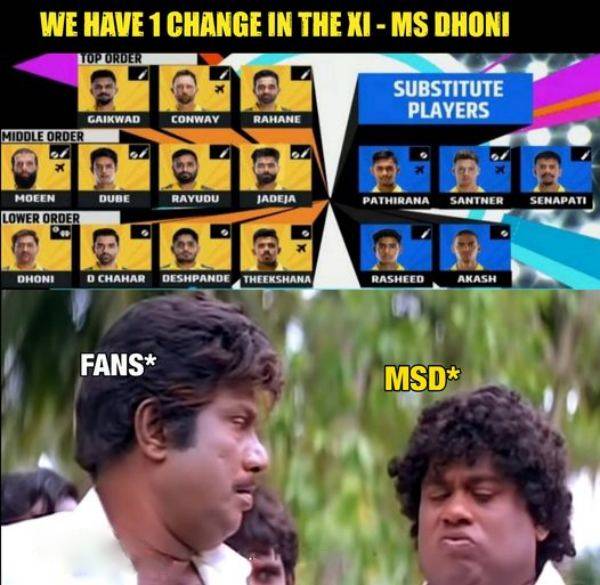 Fantastic memes from Social Media, after Chennai beat Delhi by 27 Runs at Chepauk in IPL 2023 