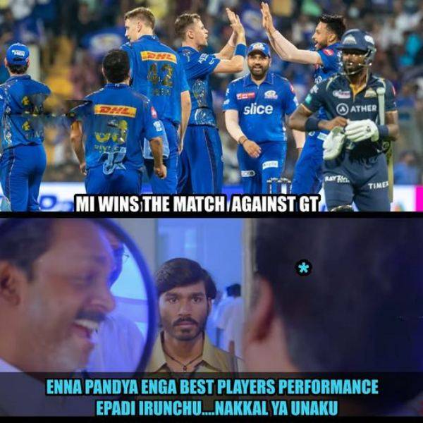 Stunning memes from Social Media after Mumbai Indians beat Gujarat Titans by 27 Runs in IPL 2023 