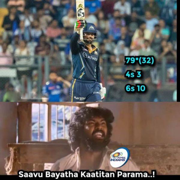 Stunning memes from Social Media after Mumbai Indians beat Gujarat Titans by 27 Runs in IPL 2023 