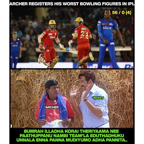 IPL 2023: Stunning Memes from social media after Mumbai beat Punjab by 4 wickets at Mohali 