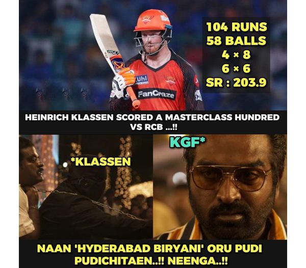 IPL 2023: Stunning Memes from Social Media, After RCB won by 8 wickets against SRH at Hyderabad 
