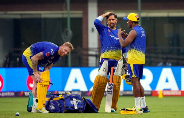CSK All rounder Ben Stokes is fit and ready to play against Mumbai Indians at Chepauk 