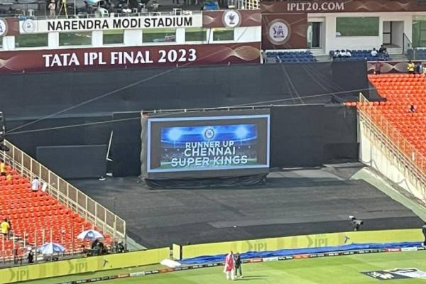 IPL 2023 - Screen Testing image with csk runner up made huge controversy