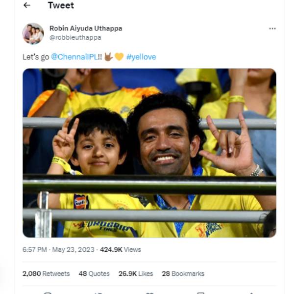 Loyalty and respect is a give and take my friend tweets Former CSK player Robin Uthappa 