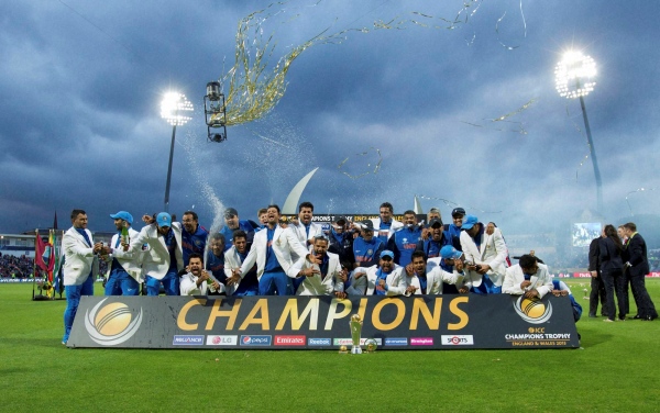 on this day - India under MS Dhoni won the 2013 ICC Champions trophy