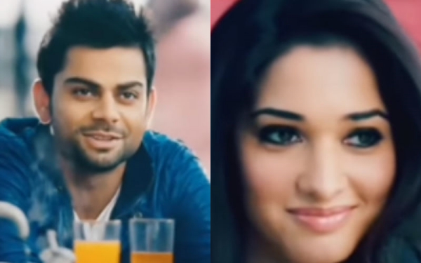 Fans surfacing the old video between virat kohli and tamannaah bhatia 
