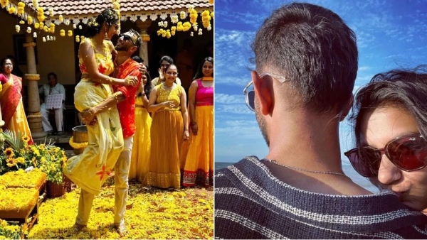 Indian Fast bowler Prasidh Krishna ties knot to his Long time Girl Friend Rachana in Bangalore 