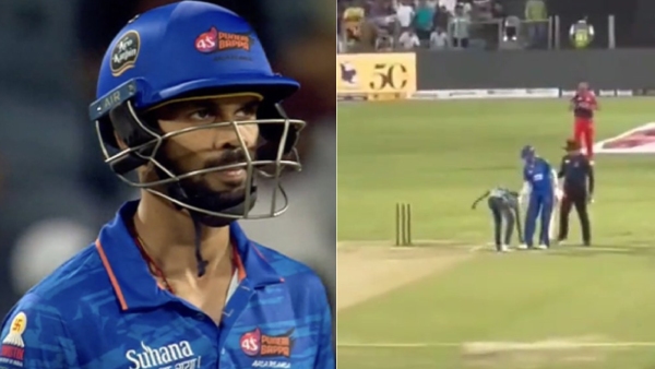 MPL 2023 - Fan entered the ground and touched ruturaj gaikwad feet