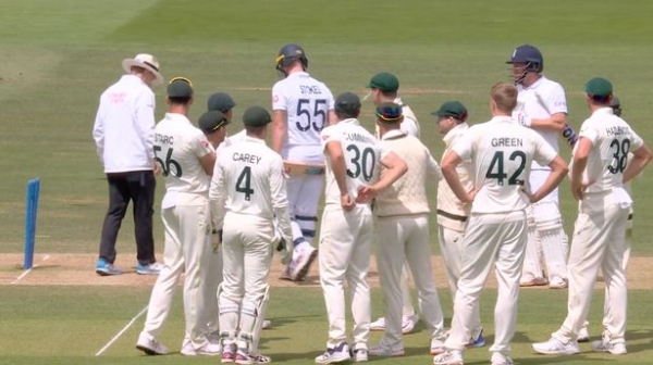 Ashes test 2023 - Johnny Bairstow run out by alex carey as england fans booed aussies 