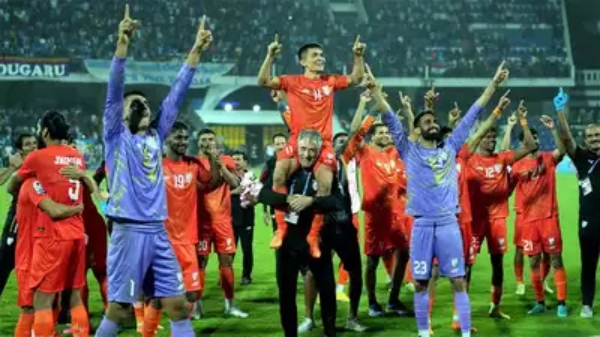 India won the 9th SAFF Football championship by beating kuwait 