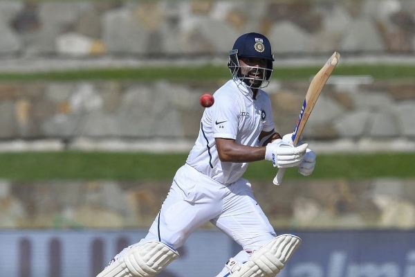 Ajinkya Rahane dismissed for 3 runs vs wi 1st test