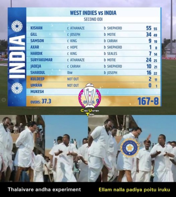 IND vs WI: Fantastic Memes from Social Media, after West Indies beat India by 6 wickets 