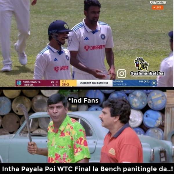 After the fantastic display of cricket on Day 1, Fans created wonderful Memes by appreciating Indian Players 