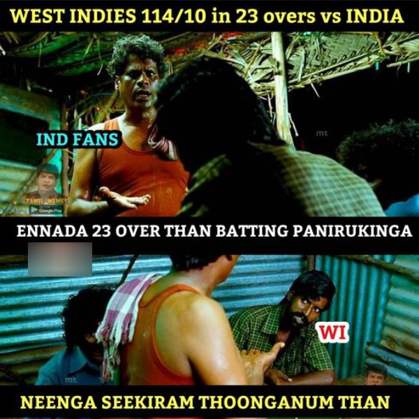 Fantastic memes from Social media after Indian won by 5 wickets against West Indies 