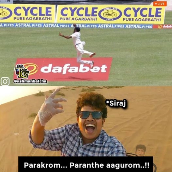 After the fantastic display of cricket on Day 1, Fans created wonderful Memes by appreciating Indian Players 