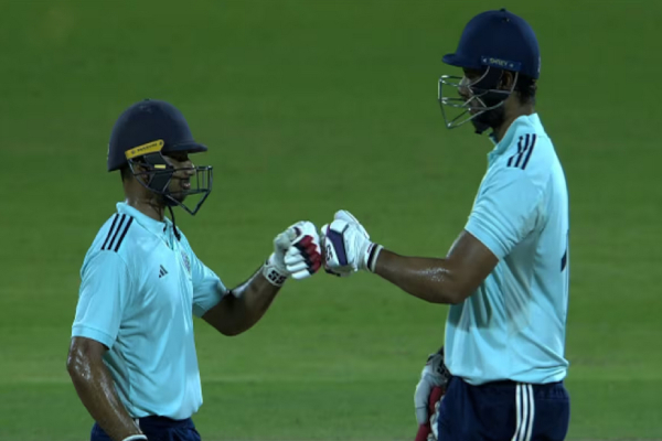 shivam dube scored 83 Runs of just 78 balls in Deodar Trophy 