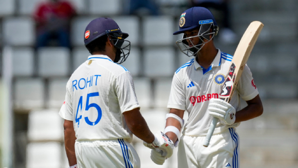 Rohit sharma and Yashasvi jaiswal breaks 17 year old test record in WI