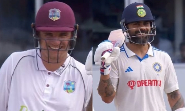 Get Your hundred Virat Kohli says West Indies Player Joshua Da Silva talks in Stump Mic 