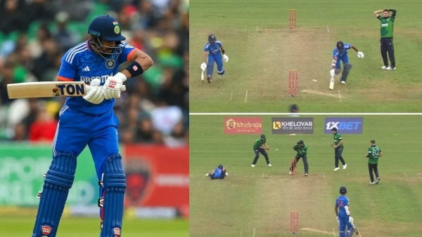 Ruturaj Gaikwad and Yashasvi jaiswal caught mixed up in runout vs ireland in 1st t20