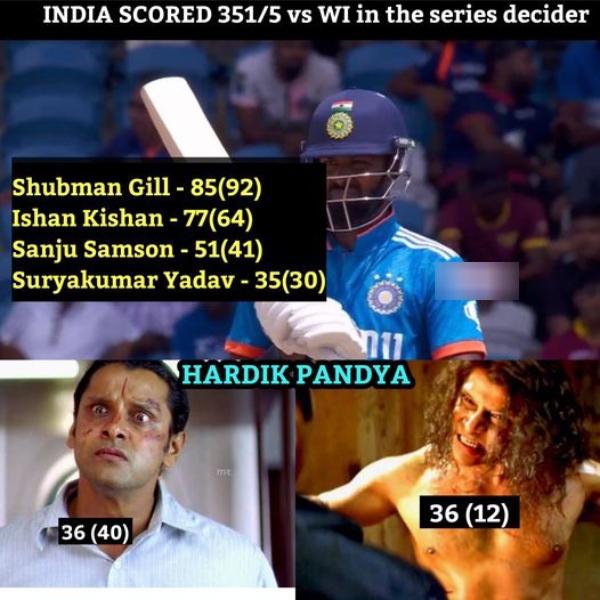 Trending Memes after Indian won by 200 Runs and Won the ODI Series against West Indies 