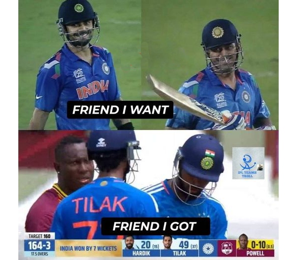 Fantastic Memes from Social Media after Indian won by 7 Wickets against West Indies in 3rd T20 