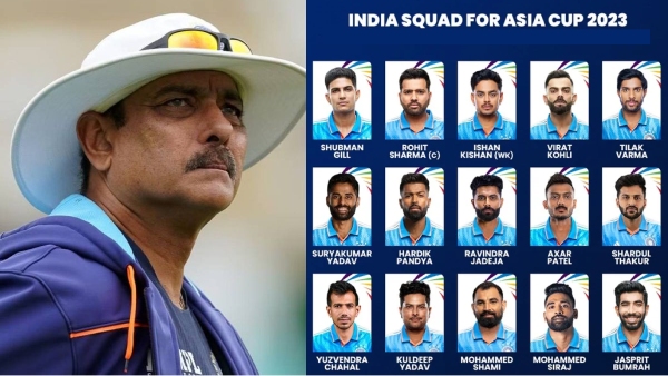 Ravi shastri picks the 15 member india squad for asia cup 2023 