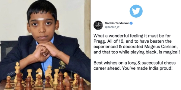 Chess Prodigy Praggnanandhaa never changed sachin tweet since 18 months 