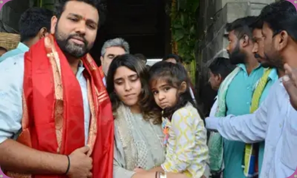 Rohit sharma visited tirupathi balaji temple ahead of asia cup and world cup