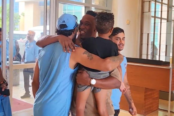 CSK Players Dwayne Bravo, Jadeja and Ruturaj Gaikwad meet up in Trinidad ahead of 3rd ODI 