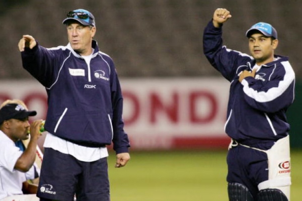 Former Head Coach John Wright grabbed my collar and Pushed me says Virender Sehwag 