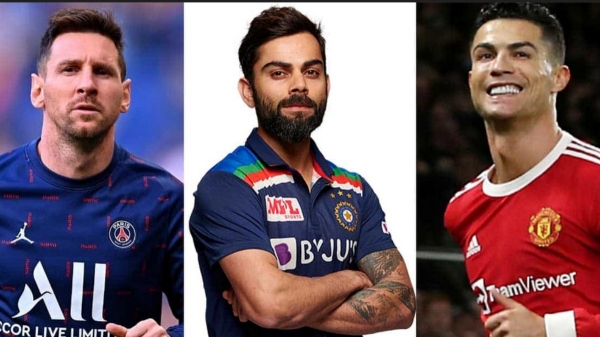 Virat Kohli is the highest paid 3rd athlete after Lionel Messi and Cristiano Ronaldo 
