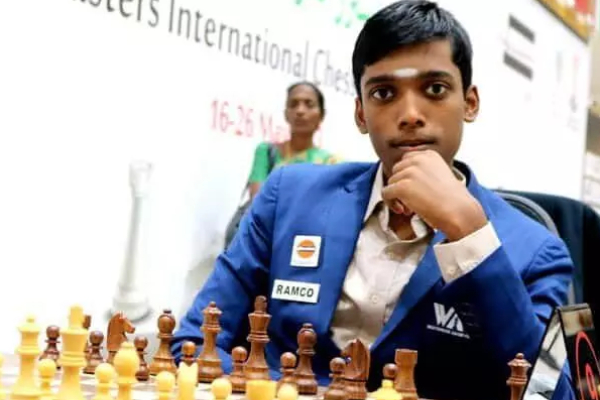 Tamilnadu Chess Grandmaster R Praggnanandha enters into the World cup Semi Finals by beating Arjun Erigaisi 