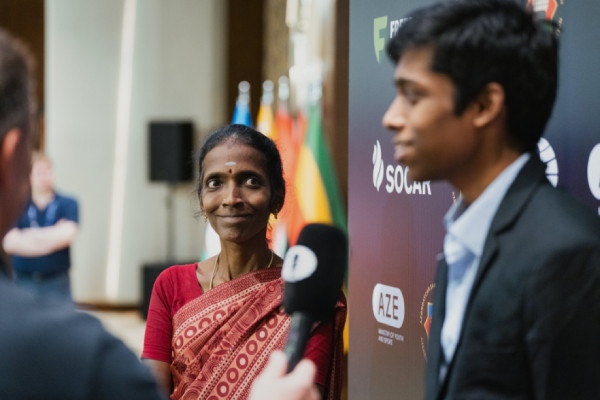 FIDE Chess world cup - Praggnanandhaa mother reaction after his son win