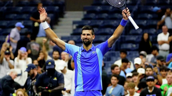 US open Tennis 2023 - Novak DJokovic won the first round with ease 