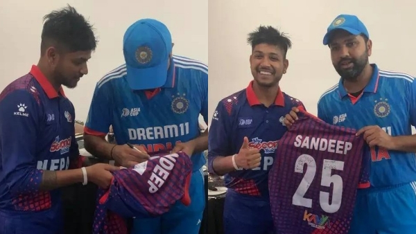 Asia Cup 2023 : Rohit Sharma signed an autograph to rape accused Sandeep Lamichanne 