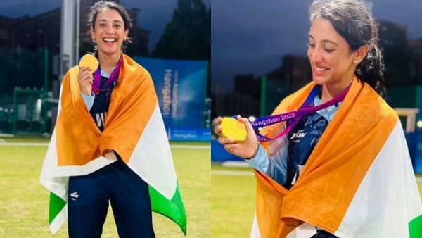 Smiriti Mandhana in tears after winning Gold in Womens cricket Asian Games 2023 