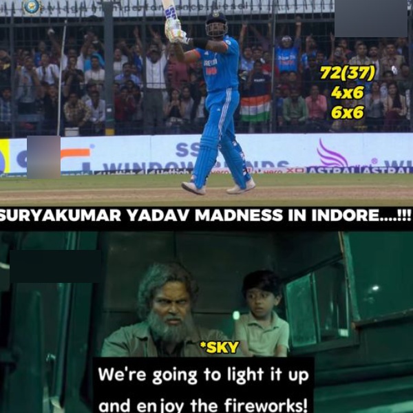 Fantastic memes from Social Media after India defeats Australia by 99 Runs in the 2nd ODI at Indore 