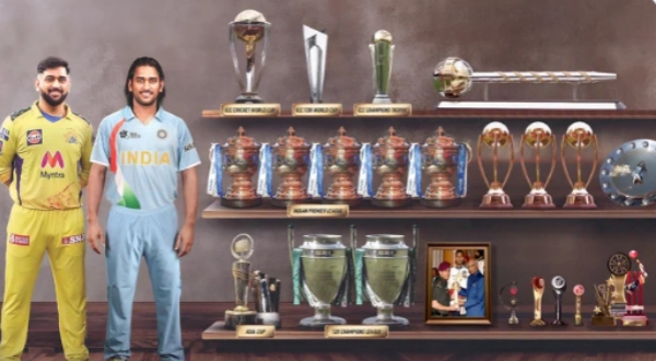 MS Dhoni captaincy record - Look at the dhoni trophy cabin