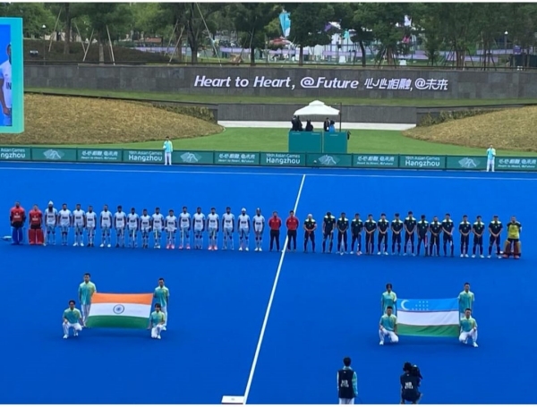 Asian games 2023 - Hockey India mens team beat uzbekishtan by 16-0