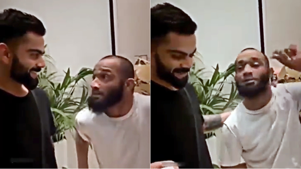 Virat kohli shows his golden gesture by spending time with fan