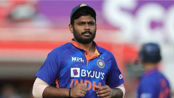 Sanju Samson being called by a country to play cricket 