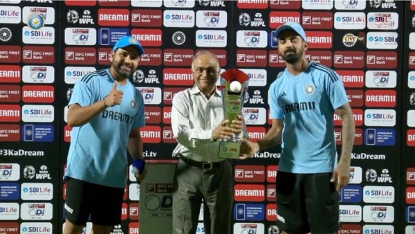 IND vs AUS: Rohit Sharma didnt take the trophy in his hands and gave it straight to KL Rahul 