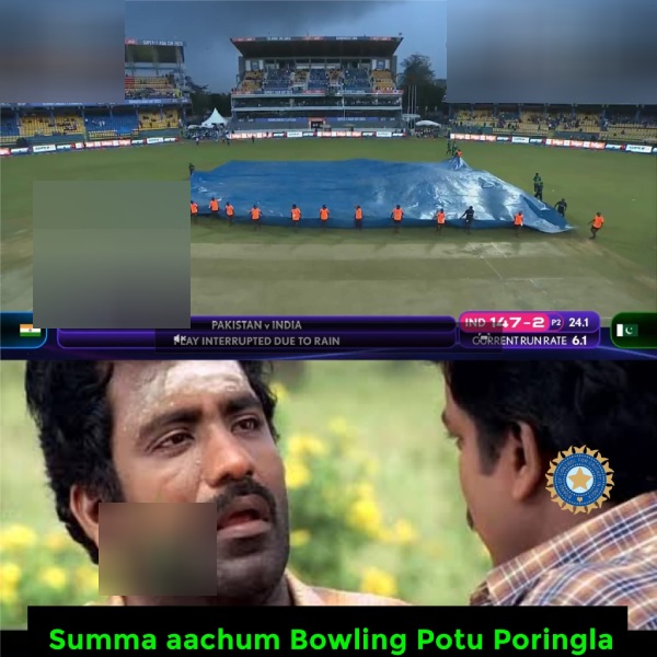 Fantastic Memes from Social Media after India Pakistan Match postponed to Reserve day due to Heavy Rain