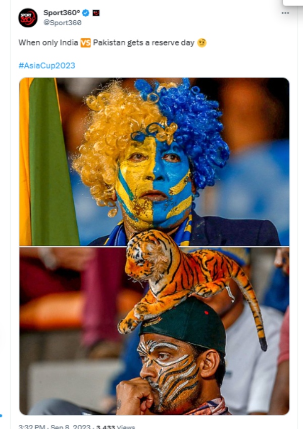 Asia Cup 2023 : Sri Lanka, Bangladesh unhappy over reserve day