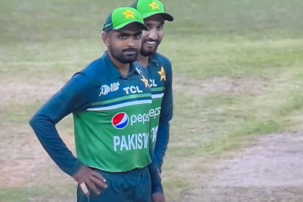 IND vs PAK : Babar Azam refused to take DRS call by Haris Rauf 